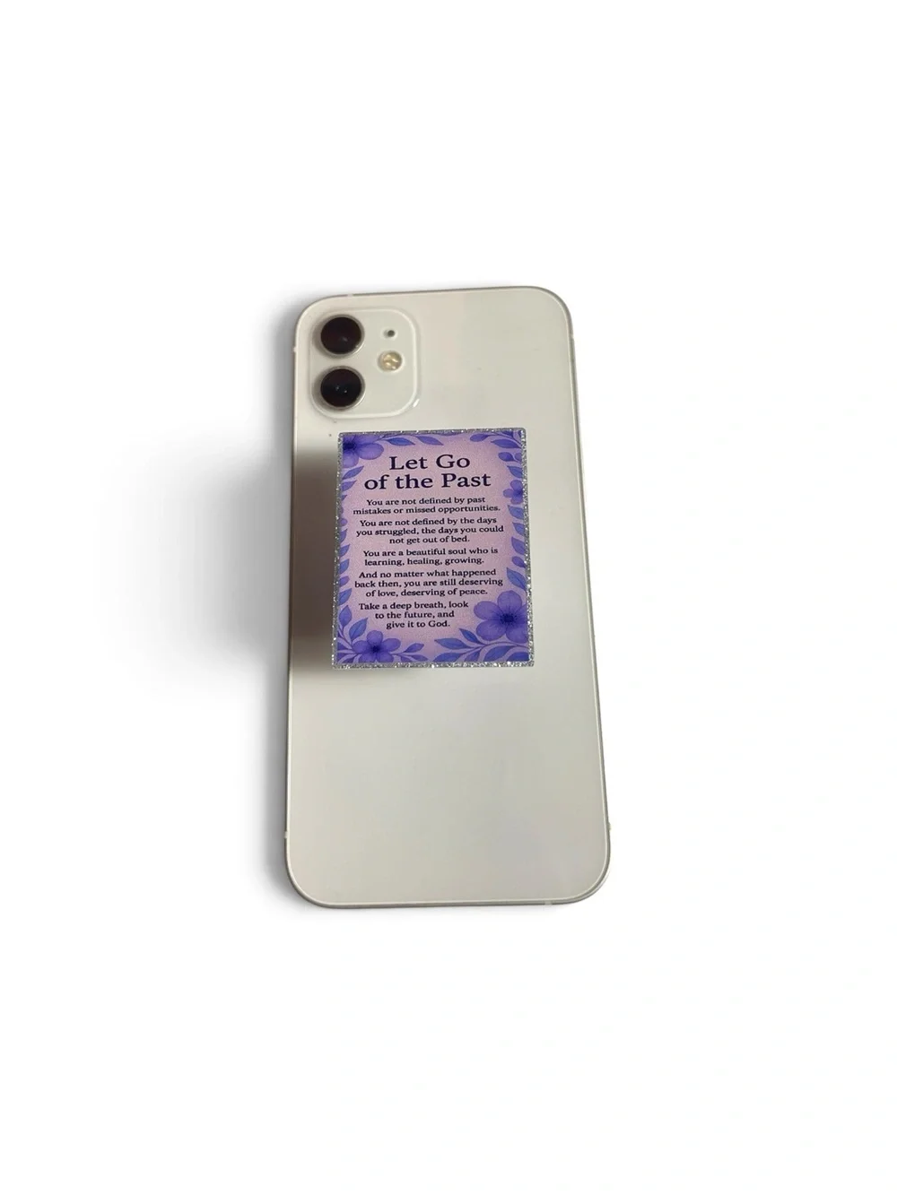 Purple 'Let Go of the Past' PopSocket - Inspirational Design
